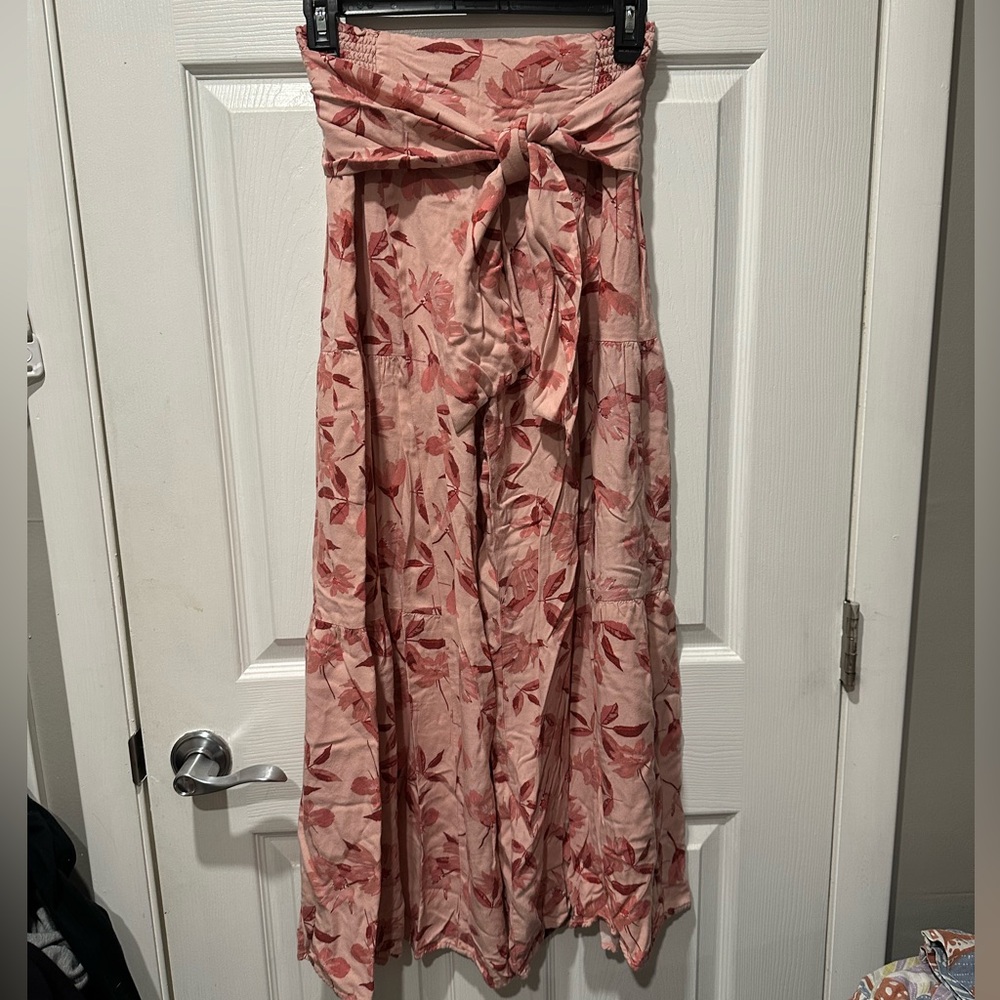 Floral Pink Flowy Pants